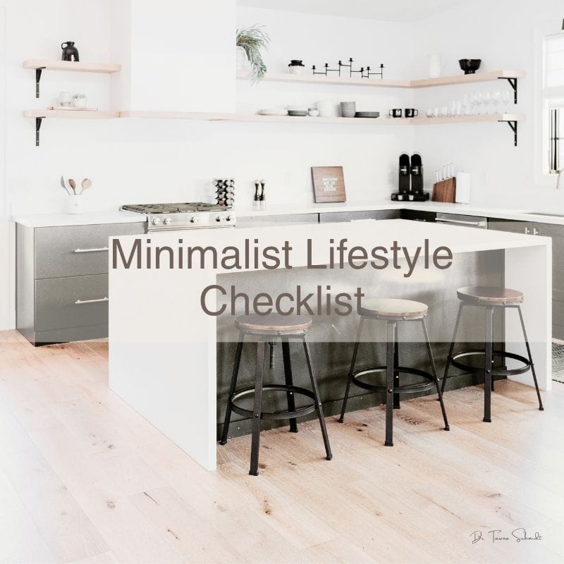 minimalist lifestyle checklist home page